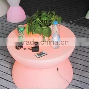 PE Plastic Bar Table With LED Lights and Remote 6040E thumbnail-1