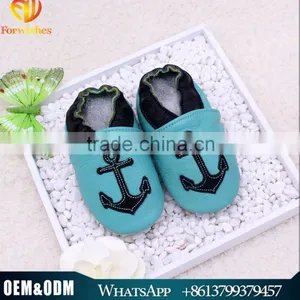 2015 New Style Hot Sale High Quality Lovely Moccasins Soft Cow Leather Baby Shoes thumbnail-1