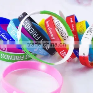 2015 Colorful Promotional Gifts Silicone Bracelet/silicone Wristband thumbnail-6