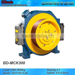 Elevator Gearless Traction Machine MCK300, Lift Motor thumbnail-1