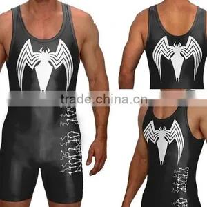 Make Your Own Design China Wrestling Singlets/cheap Custom Wrestling Singlets With Low Moq thumbnail-3