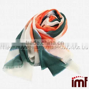 Womens Spring Silk Cashmere Handmade Printing Fashion Scarves Wraps and Shawls for Gifts thumbnail-1
