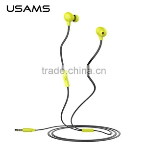 USAMS Ewave Series 1.2m Stereo Earphone Waterproof Sport Music in Ear Headphone With Mic for Universal Mobile Phone MT-5284 thumbnail-1