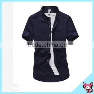 Arrival Fashion Latest Style Navy Blue Turkish Shirt thumbnail-1