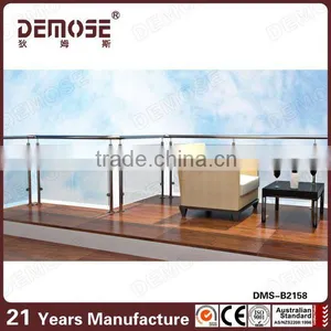 304 316 Stainless Steel Indoor Glass Railing thumbnail-1