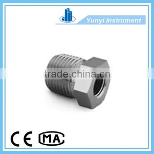 Stainless Steel Pipe Fitting, Reducing Bushing, 1/2 In. Male NPT x 1/4 In. Female NPT thumbnail-1
