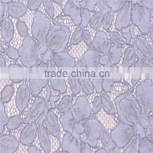 High Quality Heavy Cotton Nylon Mixed Cord Lace Fabric With Dirty Wash thumbnail-2
