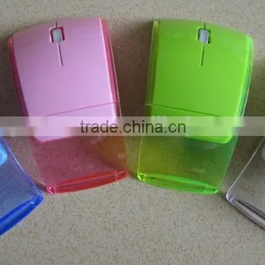 Computer 2.4G Wireless Folding Arc Crystal Gift Mouse thumbnail-5