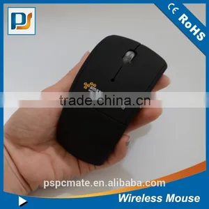 2015 Super Selling Folding Custom Logo Cheap 2.4ghz Usb Optical Wireless Mouse thumbnail-1