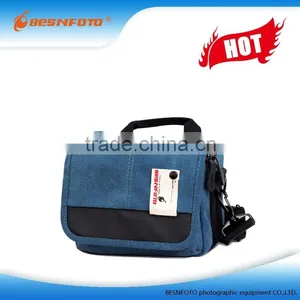 Besnfoto BF-1015 Navy Stylish Dslr Camera Bag Mirrorless Camera Shoulder Bag thumbnail-1