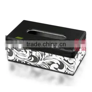 Custom Printed Tissue Box With Leather Cover thumbnail-6