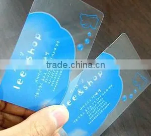 Die Cut Frosted Pvc Clear Transparent Card thumbnail-3