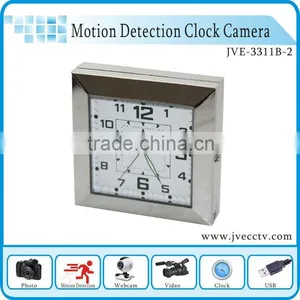 JVE-3311B-2 New Arrival Table Desk Digital Clock Camera With Motion Detection in Cctv thumbnail-1