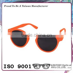 Fashionable Neon Color Design Dark Gray uv Protective Lens pc Material Vintage Sunglasses for Wholesale thumbnail-2