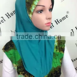 H278 New Style One Piece Hijab,print Hijab thumbnail-1