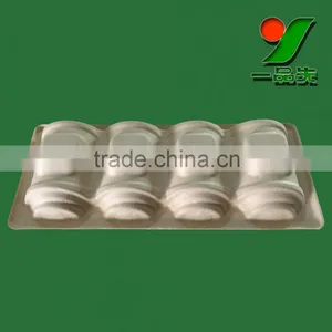 Food Grade Biodegradable Thermoformed Pulp Chocolate Blister Trays,Brown Color Eco Friendly Molded Recycled Paper Pulp Tray thumbnail-3