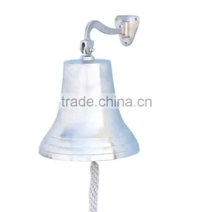 Nautical Brushed Nickel Hanging Ship's Bell - Nautical Gifts Collection NBB 0011 thumbnail-1