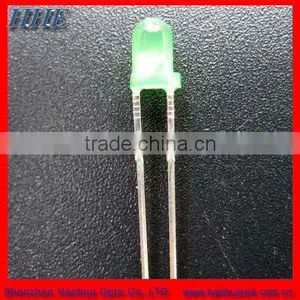 Water Clear 3mm Round Led Green 25000mcd thumbnail-1