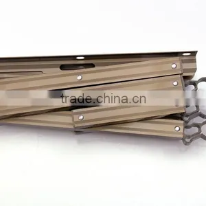 Folding Stainless Steel Push Pull Metal Hanger Rack thumbnail-5