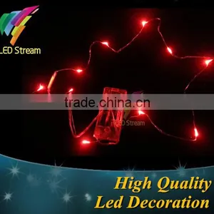 1M 10Leds RED Mini String Lights thumbnail-1