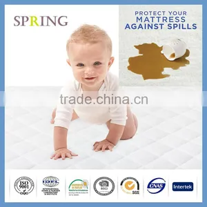 Anti-allergenic Bamboo Terry Waterproof Crib Mattress Protector thumbnail-2