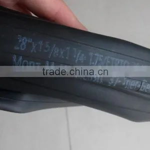 Environmentally Friendly Bicycle Tube 28''x1 5/8x1 1/4 D/V Butyl thumbnail-3