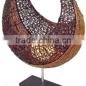 2015 Modern Decorative Natural Cane Table Lamp/light With CE thumbnail-5