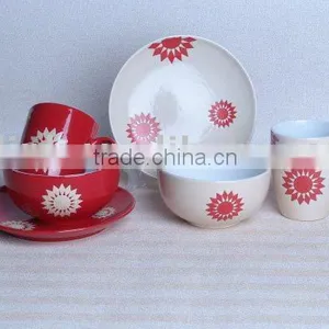 Nice Handpainted Ceramic Breakfast Set thumbnail-1