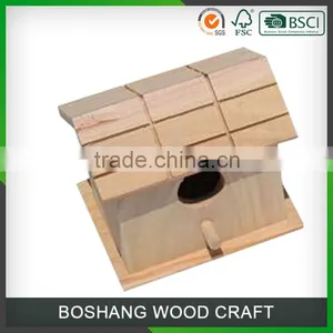 2016 New Unfinished Wooden Bird House Wholesale thumbnail-1