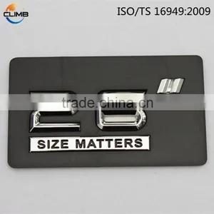High Quality Car Badge Letters Small Chrome Letters 3D ABS Chrome Letter thumbnail-1