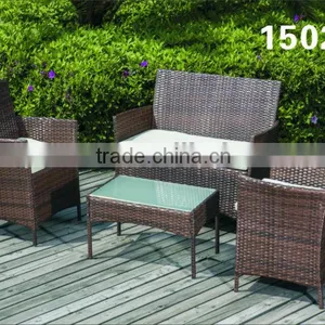 2015 Latest Outdoor Furniture Rattan Sofa Set thumbnail-1