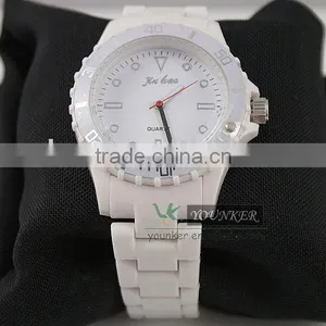 Plastic Sport Watch With Rhinestone , Unisex Stainless Steel Watch(Japan Movt Wateproof) thumbnail-1