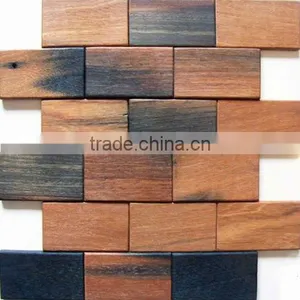 HMK6 European Style Wood Mosaic Artwork Wall Tile thumbnail-1