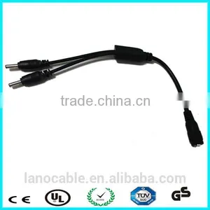 5.5x2.1mm 1 Female to 2 Male DC Power Splitter Cable For Strip thumbnail-2