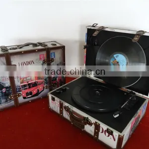 2016 Most Popular Turntable Gramophone Gift Music Box Player thumbnail-1