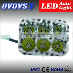 Ovovs Super Bright Square 12v 18w Led Headlight Motorcycle Interior/flashing/spotlight thumbnail-2