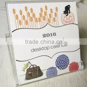 Customized New Fasion Desk Calender With Stand With Full Color thumbnail-4