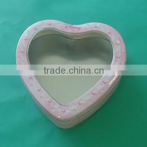 Heart Shaped Chocolate Tin Box With PET Window thumbnail-1