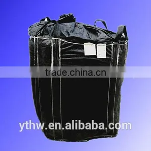 Dust-proof and Moisture-proof Fabric Bags/coated Black Color Fabric Big Bags/cheap Black Sift-proof Baffle Bags thumbnail-1