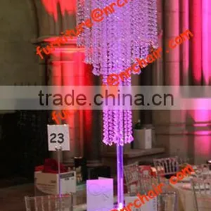 Shanghai Event Rental Weddings Acrylic LED Lighted Crystal Chandeliers Centerpiece thumbnail-1