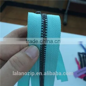 5# Brass Zipper Hanging Plated Guncolor Riri Zippers Wholesale for Jeans thumbnail-5