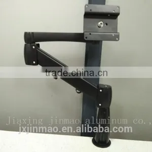 Metal Standard Aluminum Material Flexible Desk Clamp Mount Lcd Table Stand Holder Folding Bracket thumbnail-1