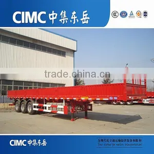 CIMC 3 Axles 60 Ton Stake Cargo Side Wall Semi Trailer, Side Wall Semi Trailer thumbnail-1