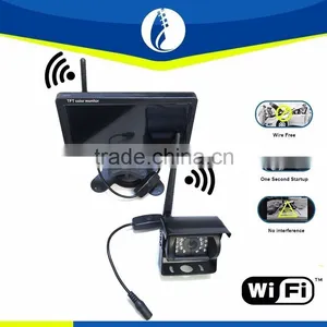 Cheap Price Bus Truck 7" LCD Rear View Monitor+wifi Wireless Night Vision Reverse Backup Camera thumbnail-2