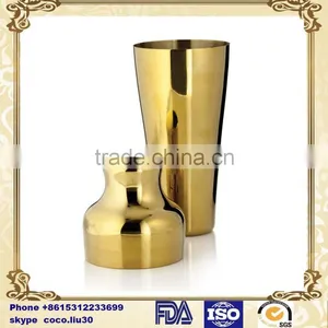 Stainless Steel Traditional Cocktail Drink Bottle, Copper Plating, Including Vibrating Screen and Cap ZD20160323 S825 thumbnail-4