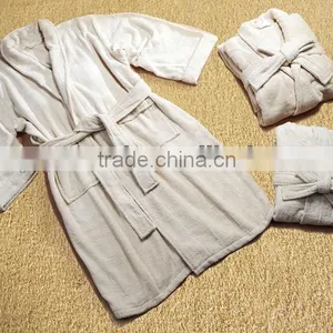 100% Cotton Terry Bathrobe With Embroidery thumbnail-1