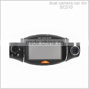 Wide Angle 2.7 Inch TFT LCD Panel Dual Lens Car Camera With Gps thumbnail-1