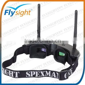 H1623 Flysight SpeXman One Goggle Glass SPX01 FPV 5.8G 32CH Div AIO Wireless Dual Receiver thumbnail-2