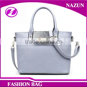 China Wholesale Fashion 3 in 1 Hand Bag Purses Snake Skin Leather Set Handbags for Lady thumbnail-6