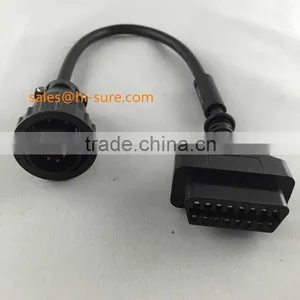 OBD2 Female Connector to Benz14p Cable for Obd Diagnostic Tools Motorcycle thumbnail-1